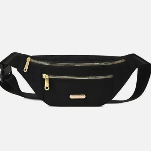 Black Fanny Pack,β Waist, Bum, Crossbody, Park Bag (NEW & SUPER CUTE!) - Picture 5 of 6